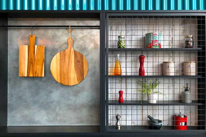 Kitchen Organize On a pegboard