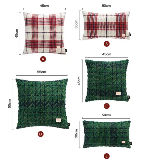 Christmas Classic Plaid Pillow Cover