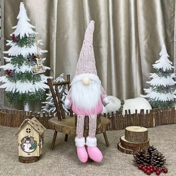 Long Leg Christmas Faceless Doll