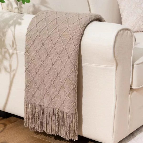 Soft Texture Knitted Sofa Blanket