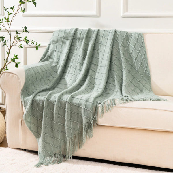 Soft Texture Knitted Sofa Blanket