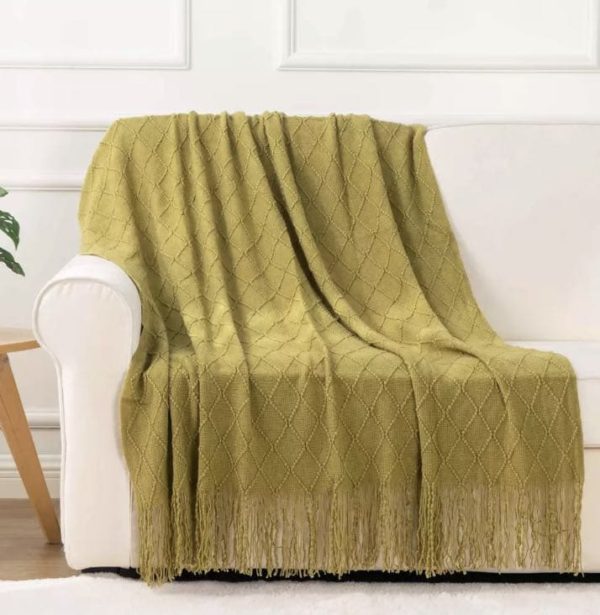 Soft Texture Knitted Sofa Blanket
