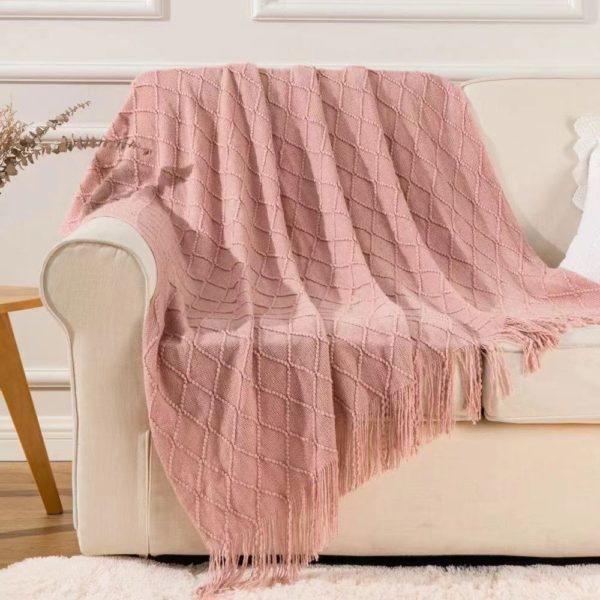 Soft Texture Knitted Sofa Blanket