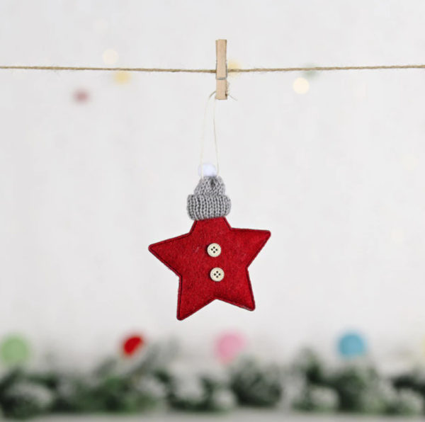 Felt Star Christmas Ornament