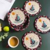 Handmade Sailboat Round Jute Fiber Placemat