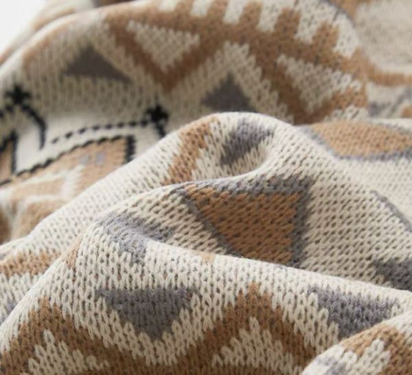 Tassel Knitted Blanket