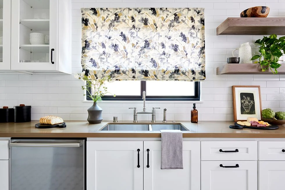 kitchen curtain ideas above sink
