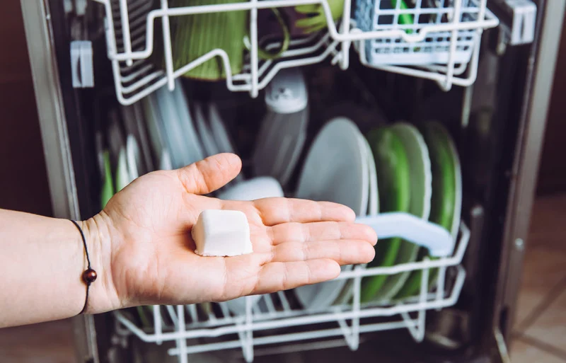 dishwasher pod not dissolving