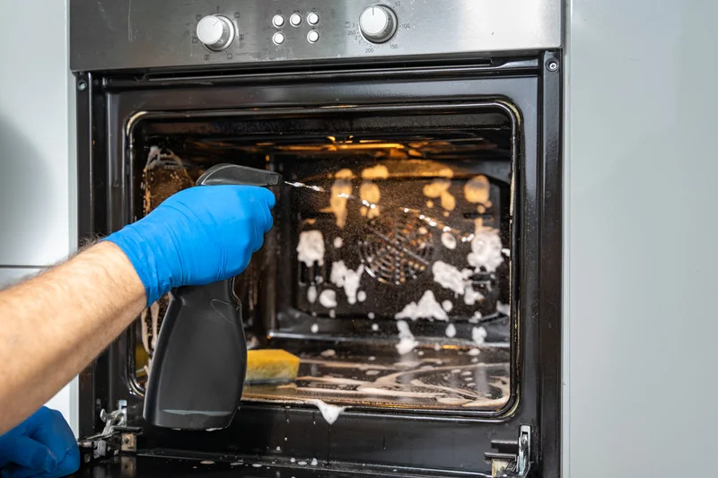 self cleaning oven smell