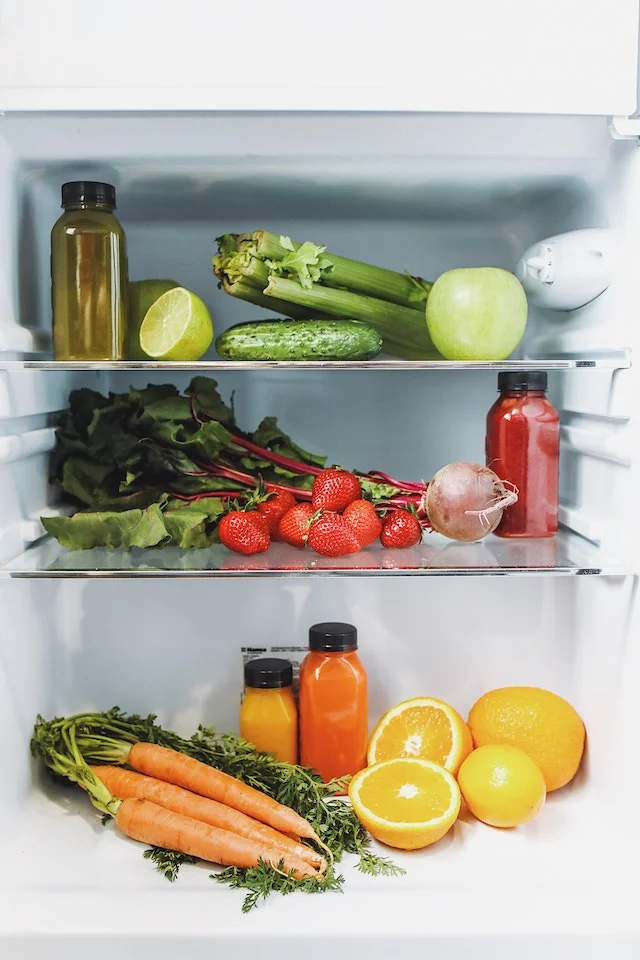 side by side fridge organization