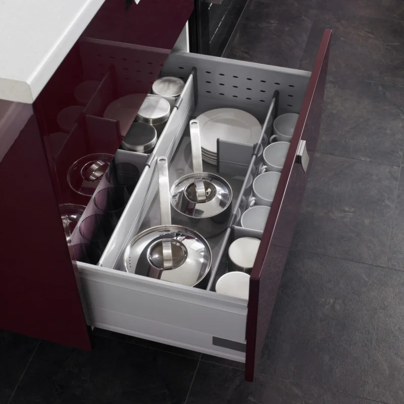 how to organize deep kitchen drawers