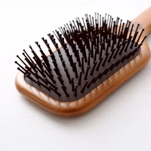 wood hair brush detangler