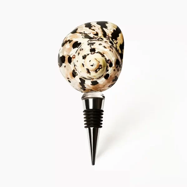 decorative conch wine bottle stopper