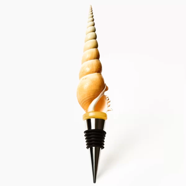 decorative conch wine bottle stopper