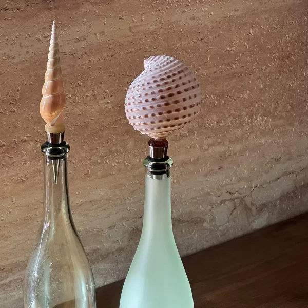 unique seashell wine bottle stopper