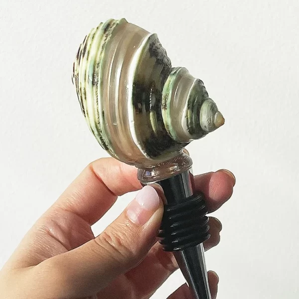 unique seashell wine bottle stopper