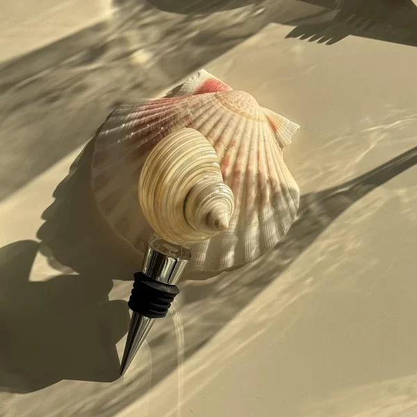 unique seashell wine bottle stopper