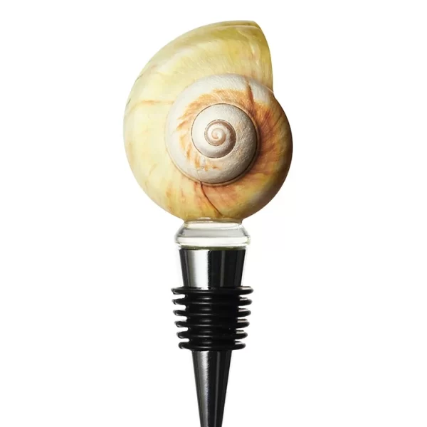 unique seashell wine bottle stopper