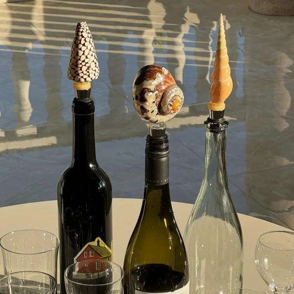 unique seashell wine bottle stopper