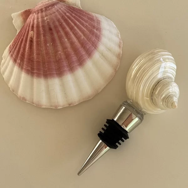 unique seashell wine bottle stopper