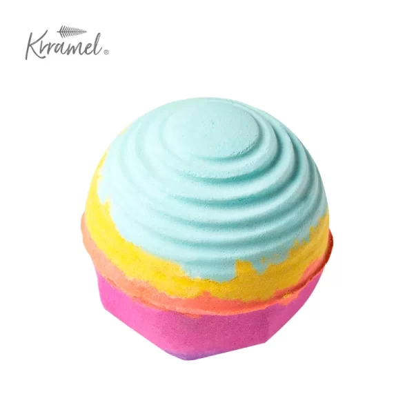 natural rainbow bath bomb