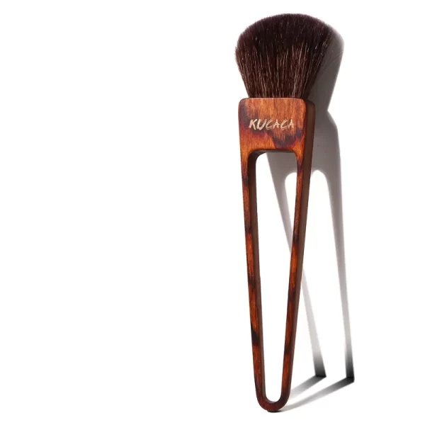 Wool Wooden Pole Blush Brush