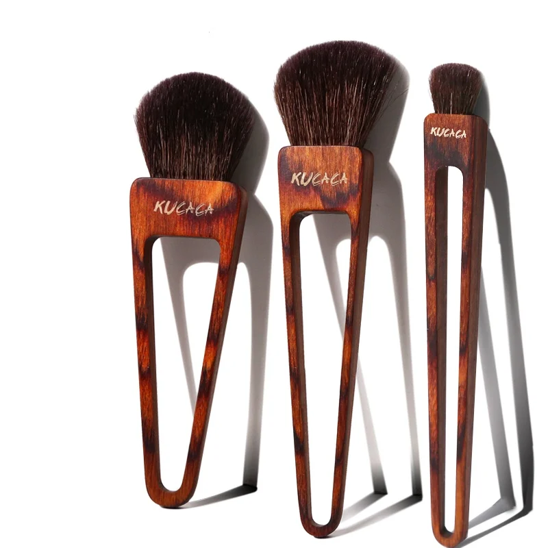 wool makeup brush set