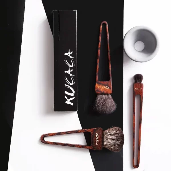 wool makeup brush set