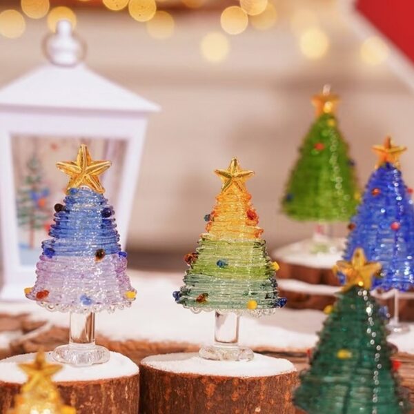 Handmade Spun Liuli Christmas Tree